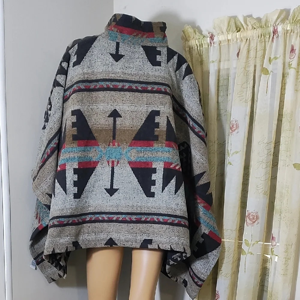 Thread & Supply Multicolor Patterned‎ Cape Size S